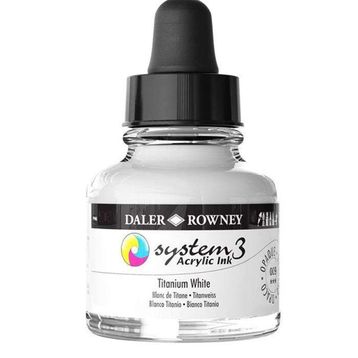 Daler Rowney System 3 009 Titanium White 29.5ml Akrilik Boya