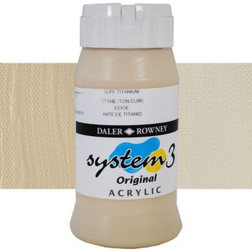 Daler Rowney System 3 024 Buff Titanium 500ml Akrilik Boya