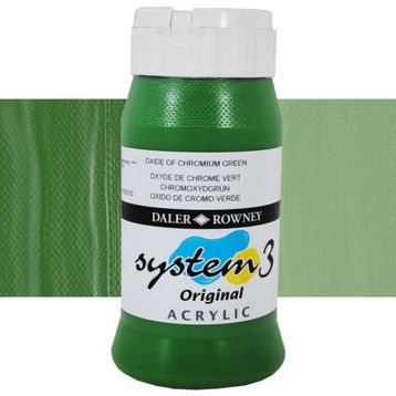 Daler Rowney System 3 367 Oxide Chromium Green 500ml Akrilik Boya