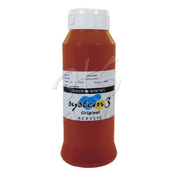 Daler Rowney System 3 Cadmium Red 1000 ml Akrilik Boya
