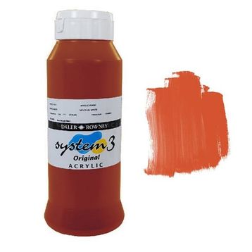 Daler Rowney System 3 Cadmium Red 1000 ml Akrilik Boya