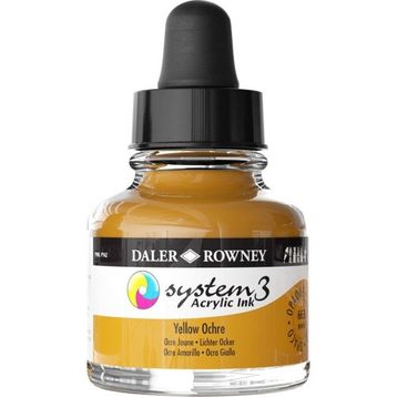 Daler Rowney System3 29.5 ml Yellow Ochre Akrilik Mürekkep Boya