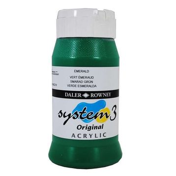 Daler Rowney System3 500 ml Emerald 335 Akrilik Boya