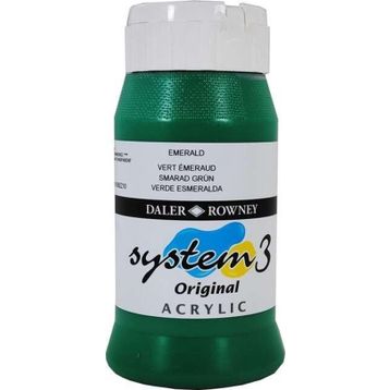 Daler Rowney System3 500 ml Emerald 335 Akrilik Boya
