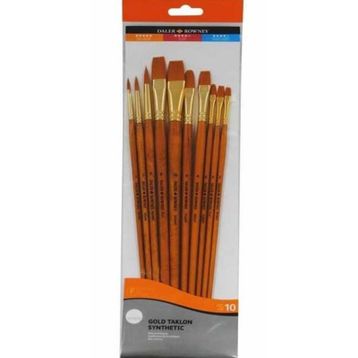 Daler Rowney Taklon 10'lu Fırça Seti