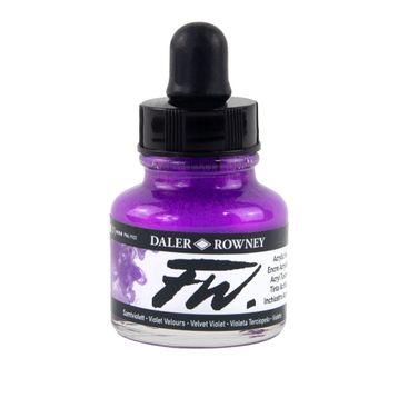 Daler Rowney Velvet Violet 454 Fw Acrylic Artist Ink 29.5 ml Cam Şişe