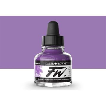 Daler Rowney Velvet Violet 454 Fw Acrylic Artist Ink 29.5 ml Cam Şişe
