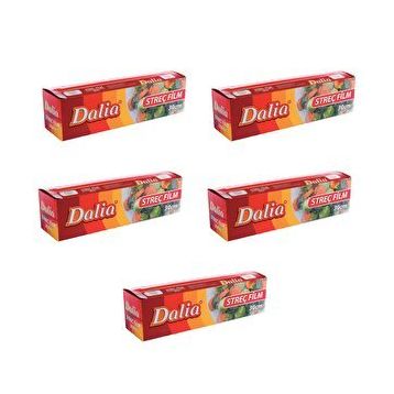 Dalia 5 Adet 30 cm 100 mt Seffaf Mutfak Rulo Streç Film