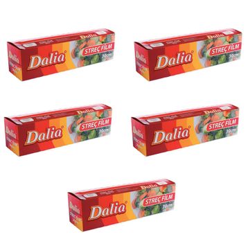 Dalia 5 Adet 30 cm 100 mt Seffaf Mutfak Rulo Streç Film