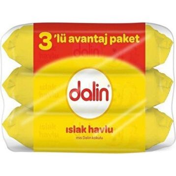 Dalin 3 Adet 8'li Islak Havlu