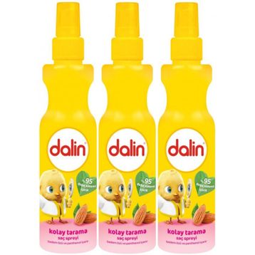 Dalin 3x200 ml Badem Özlü Kolay Saç Tarama Spreyi