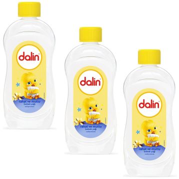 Dalin 3x200 ml Rahat Ve Mutlu Vanilya Kokulu Bebek Yağı