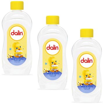 Dalin 3x200 ml Rahat Ve Mutlu Vanilya Kokulu Bebek Yağı