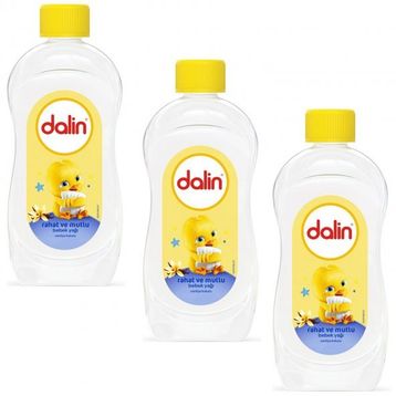 Dalin 3x200 ml Rahat Ve Mutlu Vanilya Kokulu Bebek Yağı
