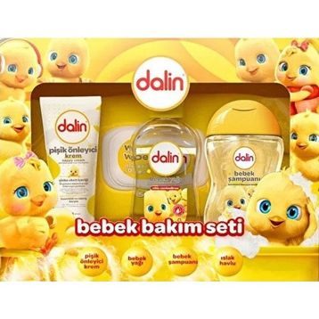 Dalin 4 Parça Yenidoğan Bebek Bakım Seti