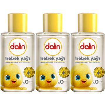 Dalin 50 ml 3 Adet Klasik Mini Bebek Yağı
