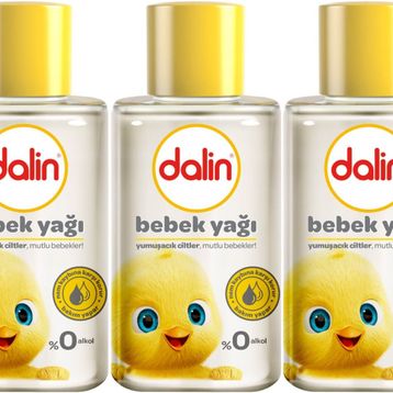 Dalin 50 ml 3 Adet Klasik Mini Bebek Yağı