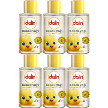 Dalin 50 ml 6 Adet Klasik Mini Bebek Yağı