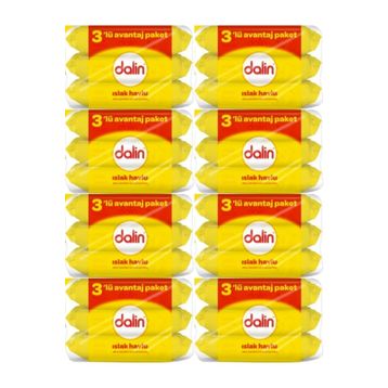 Dalin 8 Adet 3x56 Yaprak Islak Mendil