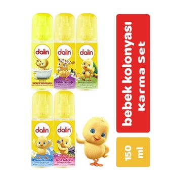 Dalin Karma 150 ml 5 Adet Bebek Kolonyası Seti