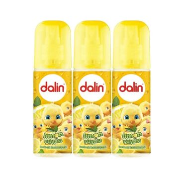 Dalin Limon Çiçeği Limon-Bergomat-Papatya 3x150 ml Bebek Kolonyası
