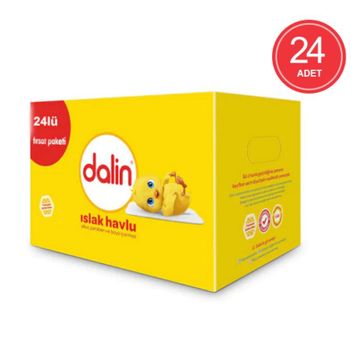 Dalin Sensitive 24x52 Yaprak Islak Havlu Mendil