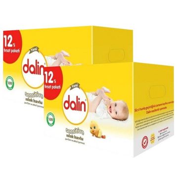 Dalin Sensitive 24x52 Yaprak Islak Havlu Mendil