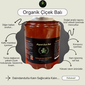 Dalındandut 850 gr Yeni Mahsül Organik Çiçek Balı