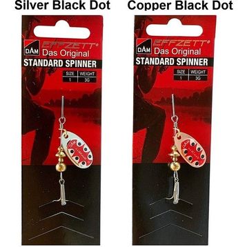 Dam Effzett Standard Spinner 3 gr #1 Silver Black Dot Kaşık
