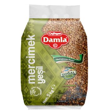 Damla 5 kg Yeşil Mercimek