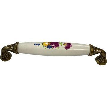Damla Klasik Silindir Antik Sarı 128 mm Kulp
