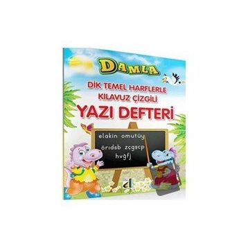 Damla Yayınevi Dik Temel Harflerle Kılavuz Çizgili Yazı Defteri