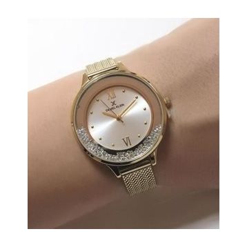 Daniel Klein Kadın Gold Hasır Bilezik Kadın Kol Saati DK112524