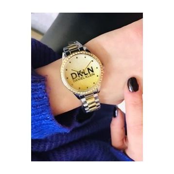 Daniel Klein Kadın Gold Hasır Bilezik Kadın Kol Saati DK112524