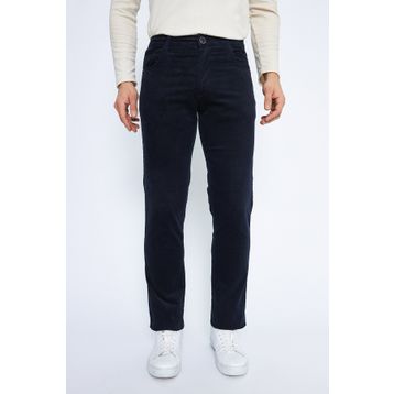 Daniel Voi Kadife Lacivert Erkek Regular Fit Pantolon