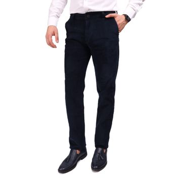 Daniel Voi Kadife Lacivert Erkek Regular Fit Pantolon