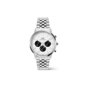 Daniel Wellington Iconic 42 Chronograph Arch 5-link Off-white Panda S Dw00600872 Gümüş Çelik Erkek Kol Saati