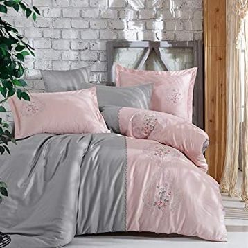 Dantela Isabella Vita Pamuk Saten 200x220 cm Çift Kişilik Nevresim Takımı