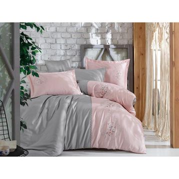 Dantela Isabella Vita Pamuk Saten 200x220 cm Çift Kişilik Nevresim Takımı