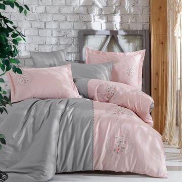 Dantela Isabella Vita Pamuk Saten 200x220 cm Çift Kişilik Nevresim Takımı