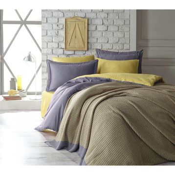 Dantela Tuana Yellow Çift Kişilik Nevresim Takımı