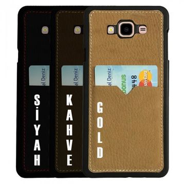 Daphne Samsung J3 2016 J320 Deri Kartlıklı Arka Kapak Kılıf