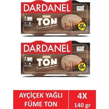Dardanel 140 gr Ayçiçek Yağlı Füme Ton Balık (2 adet)