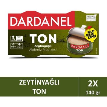 Dardanel 140 gr Zeytinyağlı Ton Balığı (2 adet)