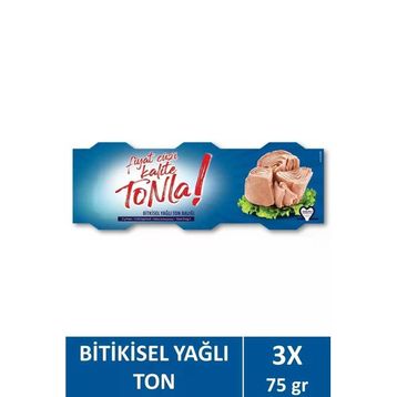 Dardanel Tonla 3x75 gr Bitkisel Yağlı Ton Balığı
