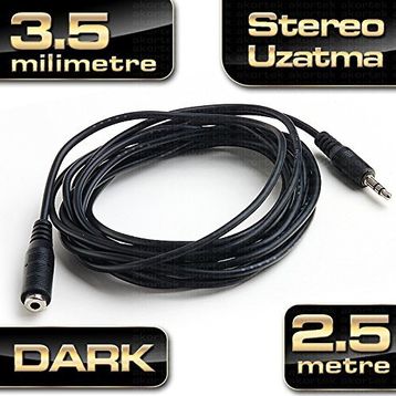 DARK DK-CB-AUEXTL250 2.5 MT STEREO SES UZATMA KABLOSU