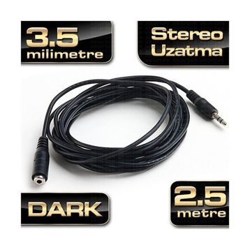 DARK DK-CB-AUEXTL250 2.5 MT STEREO SES UZATMA KABLOSU