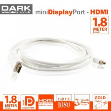 Dark DK-CB-MDPXHDMIL180 1.8 mt Mini Display Port HDMI Kablo