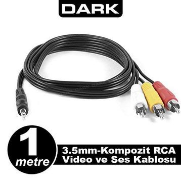 Dark DK-CB-VCOMX35 1 mt RCA Kablo