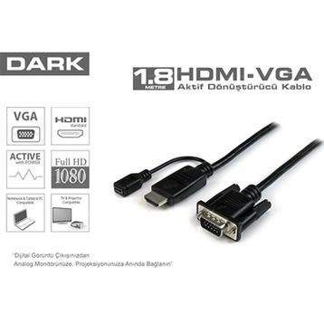 Dark DK-HD-AHDMIXVGAL180 Görüntü Kablosu